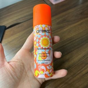 Amika Intense hold hair spray travel size